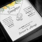 Daughter Sunflower Love Knot Necklace