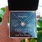 Awesome Daughter Love Knot Necklace