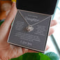Amazing Daughter Love Knot Necklace
