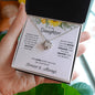 Daughter Sunflower Love Knot Necklace