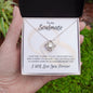 Soulmate Countdown to "I do" Love Knot Necklace