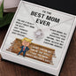 Best Mom Mother's Day Wall Love Knot Necklace