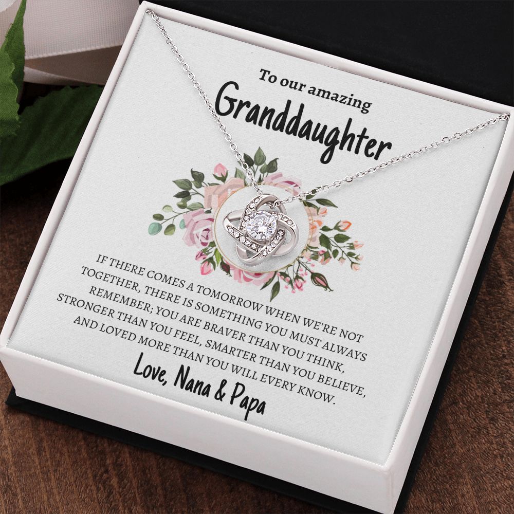 Granddaughter from Nana & Papa Love Knot Necklace