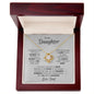 Daughter from Dad Proud Love Knot Necklace