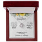 Daughter Sunflower Love Knot Necklace