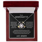 Granddaughter from Grandpa Love Knot Necklace