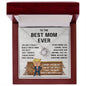 Best Mom Mother's Day Wall Love Knot Necklace
