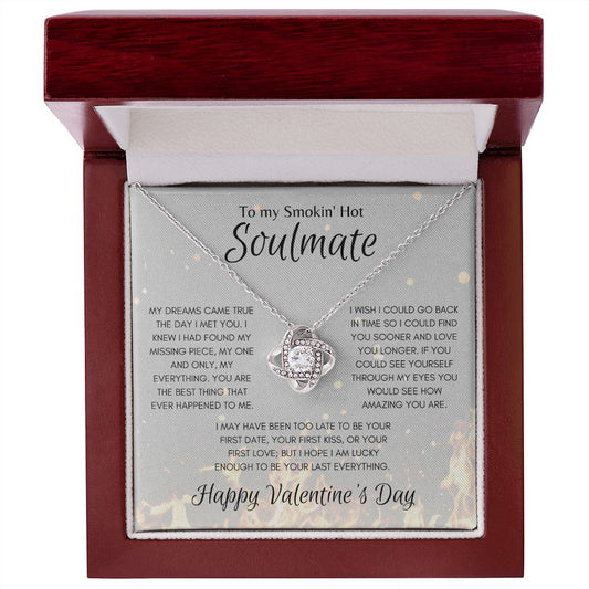 Smokin' Hot Soulmate Love Knot Necklace
