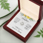 Daughter Sunflower Love Knot Necklace