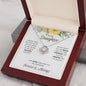 Daughter Sunflower Love Knot Necklace