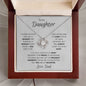 Daughter from Dad Proud Love Knot Necklace