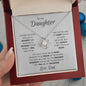 Daughter from Dad Proud Love Knot Necklace
