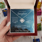 Awesome Daughter Love Knot Necklace