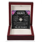 Soulmate Purple Flower Love Knot Necklace