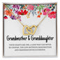 Grandmother & Granddaughter Interlocking Hearts Necklace