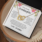 Amazing Granddaughter Interlocking Hearts Necklace