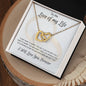 Love of my Life Countdown to "I do" Interlocking Hearts Necklace