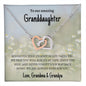 Granddaughter from Both Interlocking Hearts Necklace