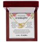 Amazing Granddaughter Interlocking Hearts Necklace