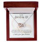 Love of my Life Countdown to "I do" Interlocking Hearts Necklace