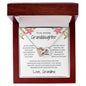 Amazing Granddaughter Interlocking Hearts Necklace
