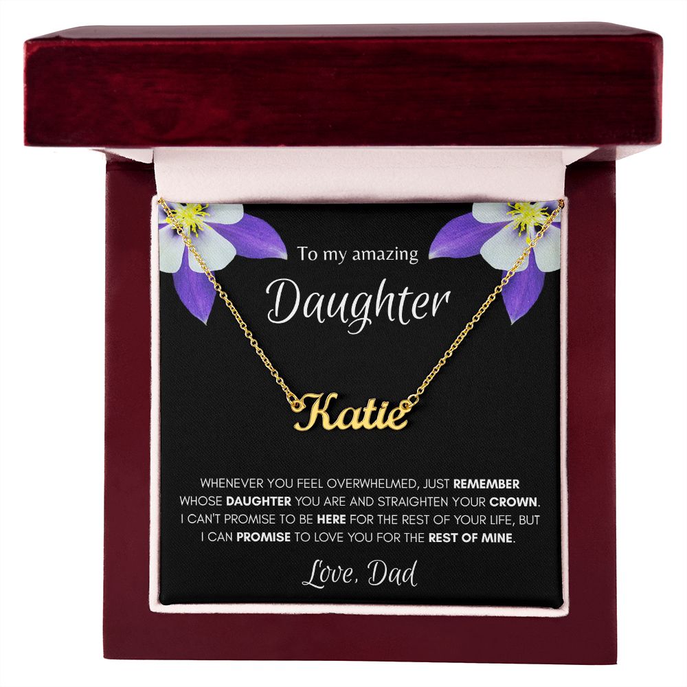 Daughter from Dad Custom Name Necklace