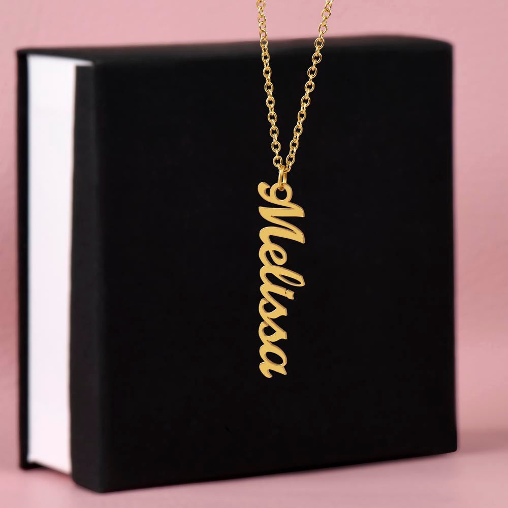 Granddaughter Vertical Name Necklace