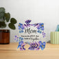 Mom Purple Flowers Puzzle Acrylic Gift