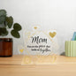 Mom Gold Hearts Puzzle Acrylic Gift