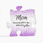 Mom Purple Sparkle Puzzle Acrylic Gift