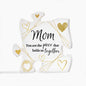 Mom Gold Hearts Puzzle Acrylic Gift