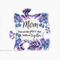 Mom Purple Flowers Puzzle Acrylic Gift