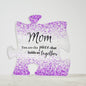 Mom Purple Sparkle Puzzle Acrylic Gift