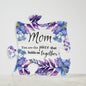 Mom Purple Flowers Puzzle Acrylic Gift