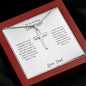 To Daughter From Dad Cross Necklace
