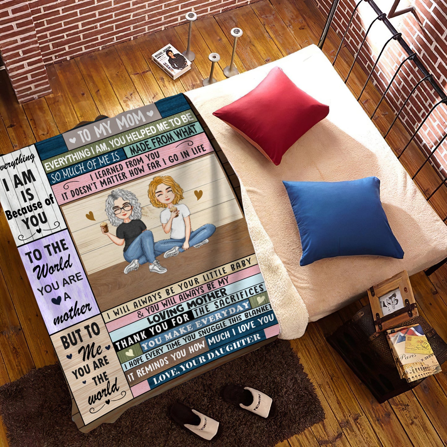 Mom Cozy Fleece Blanket