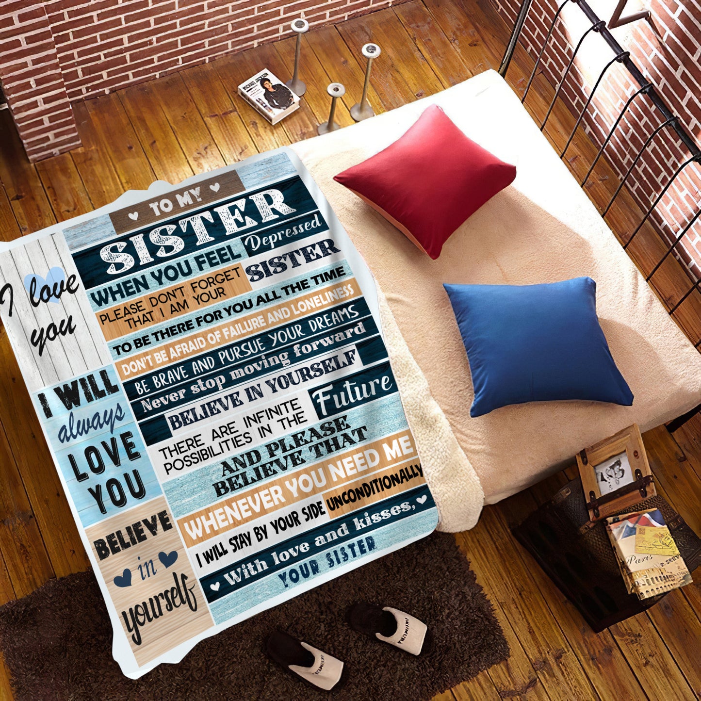 Sister Cozy Fleece Blanket