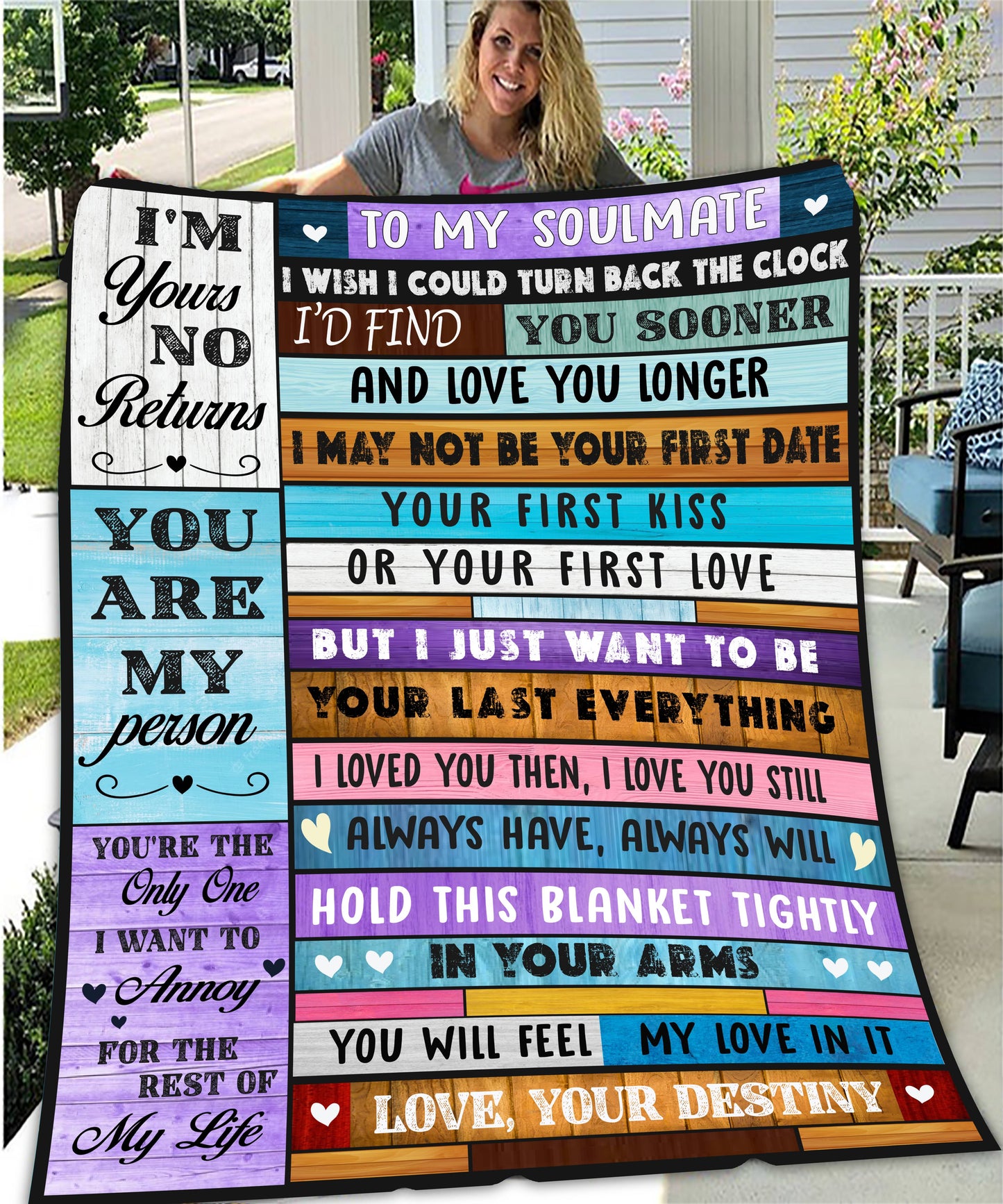 Soulmate Cozy Plush Fleece Blanket