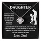 Daughter from Dad Silhouette Beautiful Chapters Love Knot