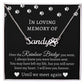 Loving Memory Paw Print Name Necklace