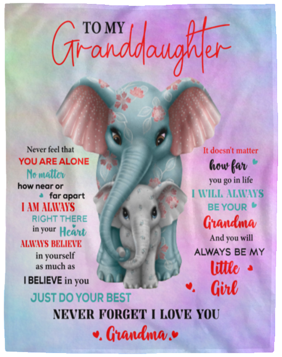 Granddaughter from Grandma Elephant Blanket