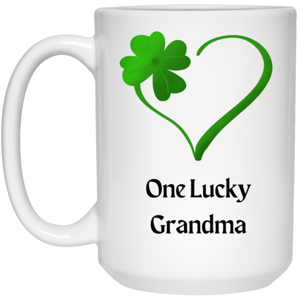 Lucky Grandma 15 oz. White Mug