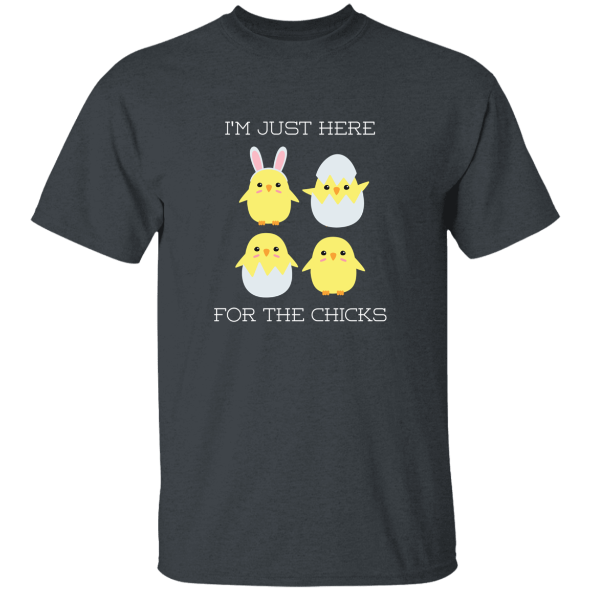 Here for the Chicks Youth 5.3 oz 100% Cotton T-Shirt