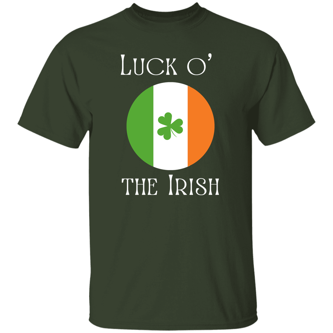 Luck o' the Irish Circle Flag T-Shirt