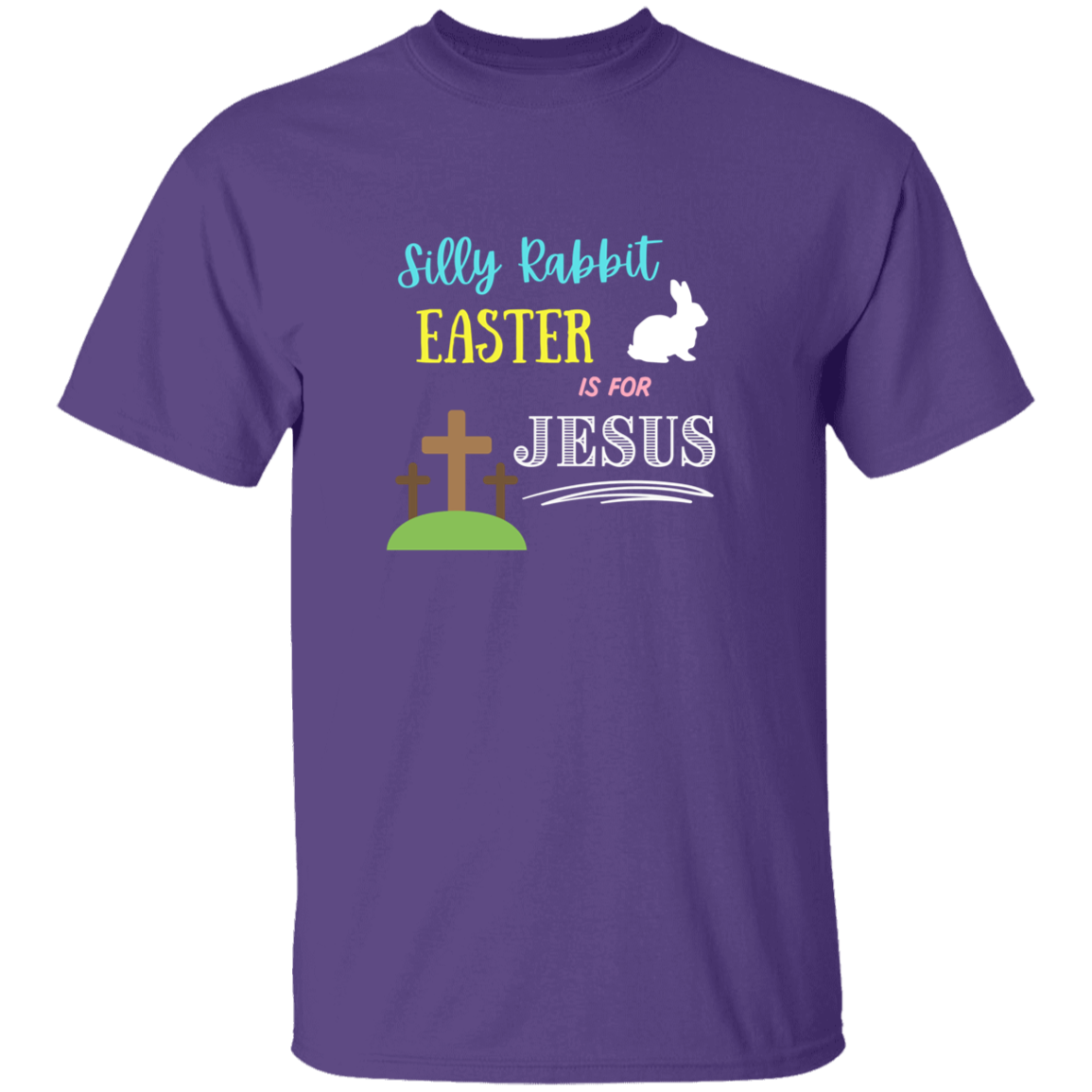 Silly Rabbit Easter is for Jesus Youth 5.3 oz 100% Cotton T-Shirt