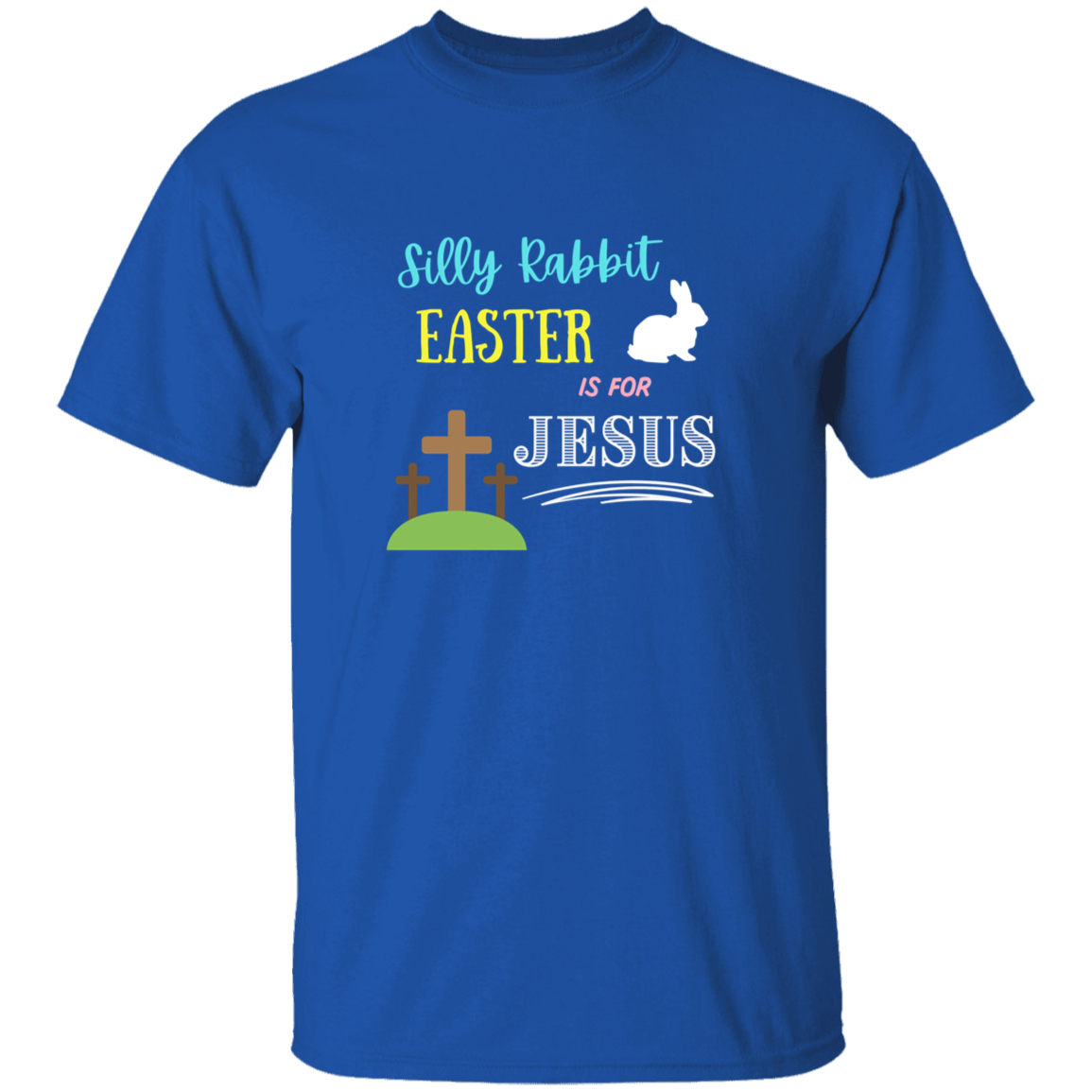 Silly Rabbit Easter is for Jesus Youth 5.3 oz 100% Cotton T-Shirt