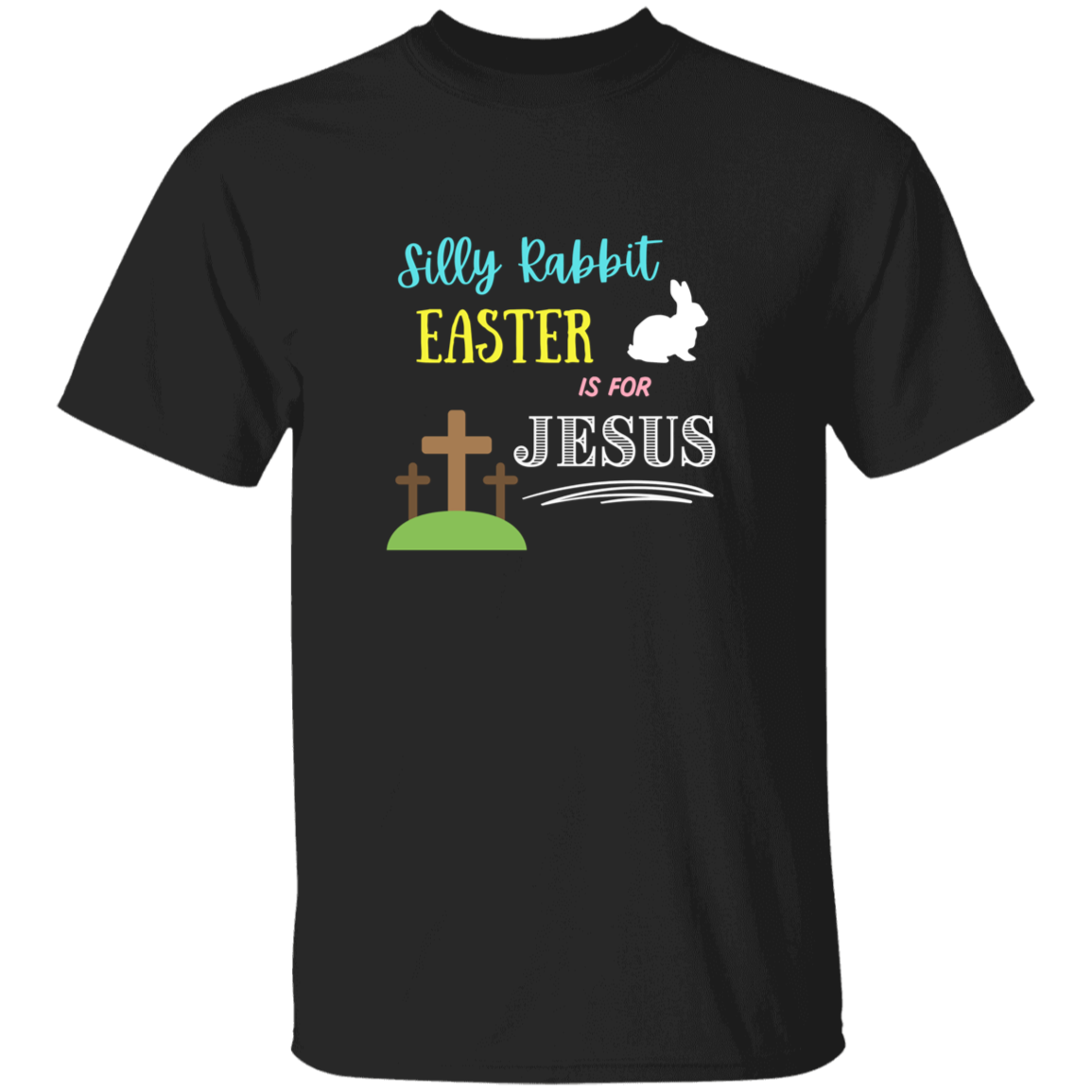 Silly Rabbit Easter is for Jesus Youth 5.3 oz 100% Cotton T-Shirt