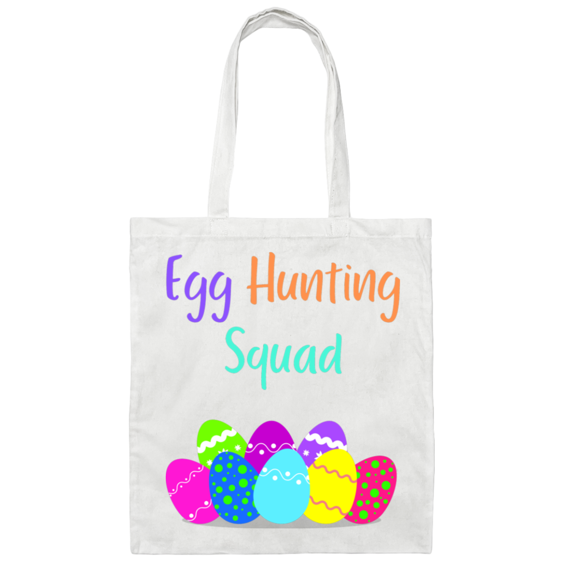 Egg Hunting Squad Canvas Tote Bag