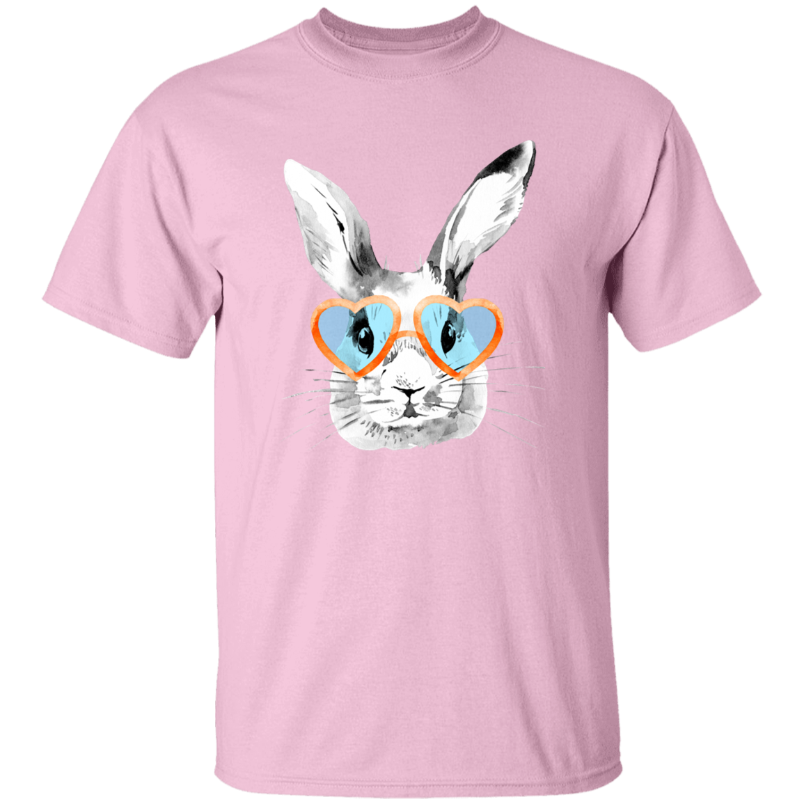 Heart Glasses Bunny Youth 5.3 oz 100% Cotton T-Shirt