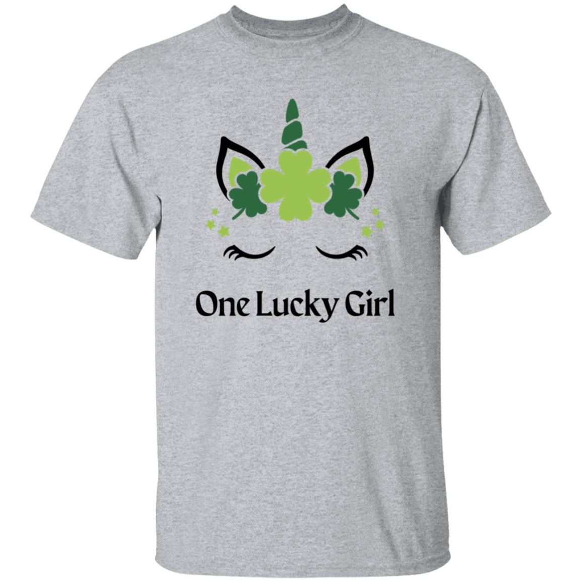 Youth Lucky Girl Unicorn T-Shirt